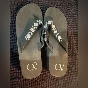 Women’s Black OP flip flops size 7